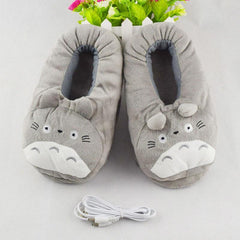 Fabric Cotton USB Heating Slippers