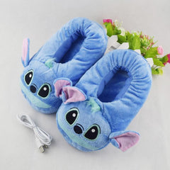 Fabric Cotton USB Heating Slippers